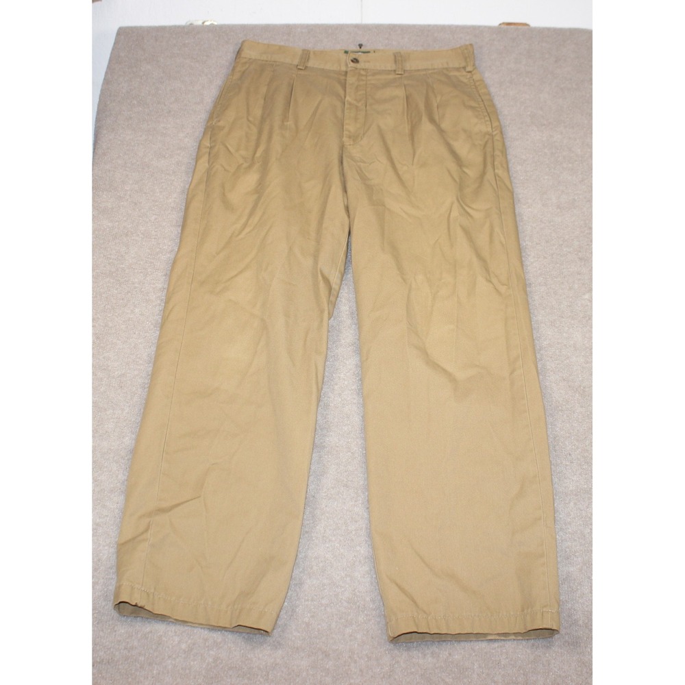Cabelas Outdoor Gear Mens 34 Regular Pleated Chino Pants Khaki Tan Cotton Twill